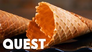 How Waffle Cones Are Made | Food Factory