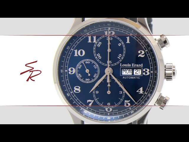 Louis Erard 1931 Chronograph Automatic Blue Dial Mens Watch 78225PR15.BRC37