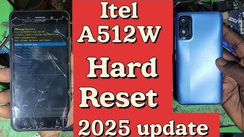 Itel A18 (A512W) Hard Reset 2025