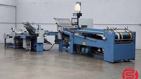 1997 MBO B26 Continuous Feed Paper Folder w/ 8 Page Unit, 16 Page Unit, and Mobile Delivery