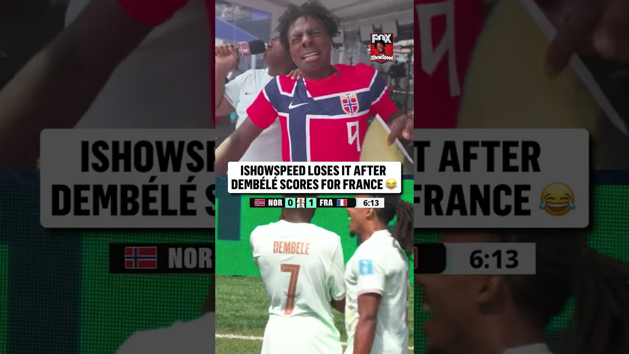 Dembélé had IShowSpeed SHOCK after his first goal 🇫🇷