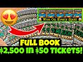 $2,500 IN LOTTERY TICKETS! 5 BIG ZERO BONUS WINS ON ONE TICKET! FULL BOOK OF PENNSYLVANIA $50'S!