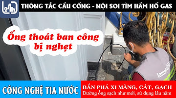 385 - Ban công bị nghẹt đường ống thoát nước mưa | Cách thông tắc hiệu quả nhất