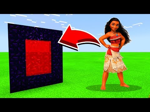 How To Make A Portal To MOANA in Minecaft Pocket Edition/MCPE