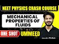 Mechanical properties of fluids in 1 shot all concepts tricks  pyqs  neet crash course  ummeed