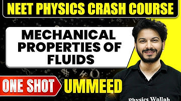 MECHANICAL PROPERTIES OF FLUIDS in 1 Shot: All Concepts, Tricks & PYQs | NEET Crash Course | Ummeed