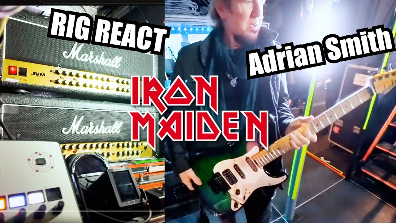 IRON MAIDEN - Rig Inteiro do ADRIAN SMITH analisado! Guitarras ...