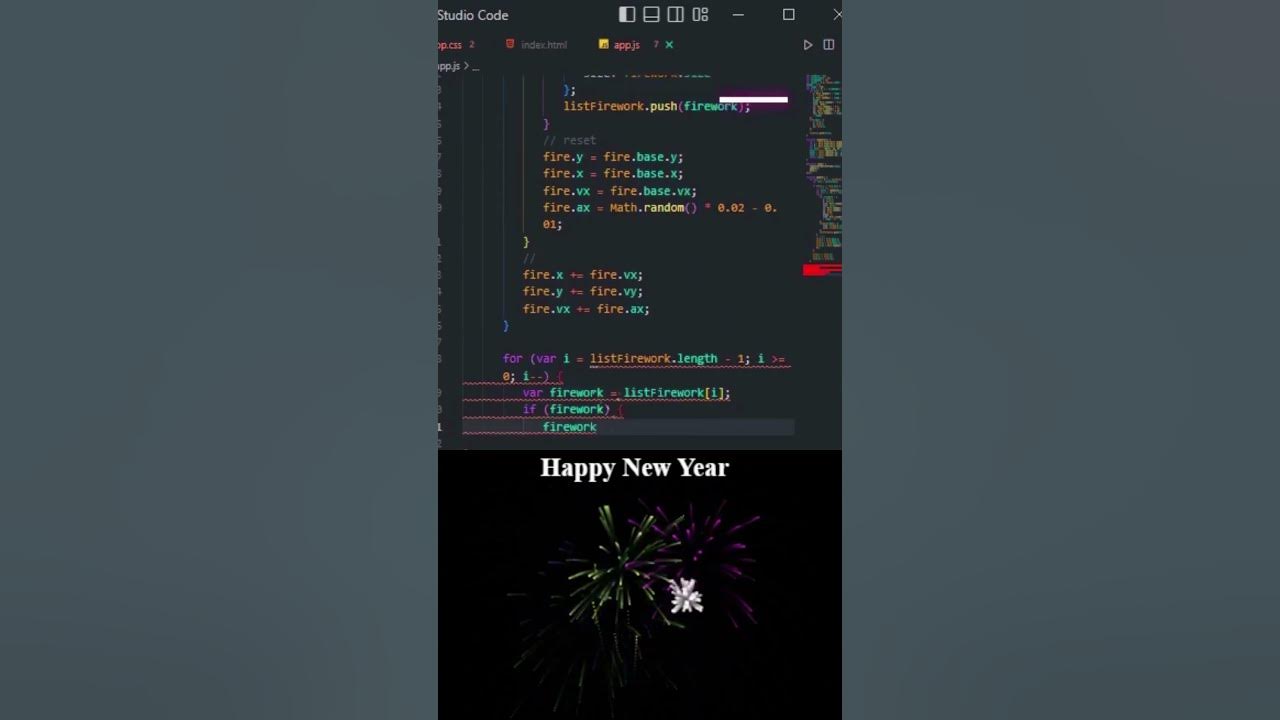 Happy New Year 2023 whatsapp status in CSS || Happy New Year status # ...