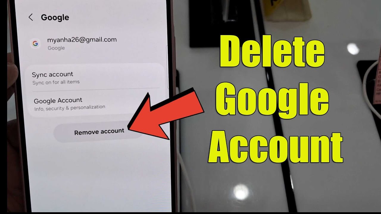 Samsung Galaxy A26: How To Delete Google Account | Remove Google ...