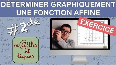 EXERCICE : Déterminer graphiquement une fonction affine - Seconde