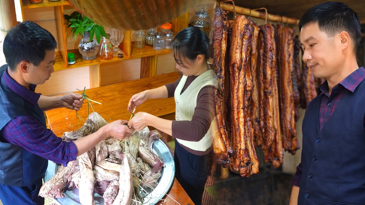 Forgotten Flavor: Grandma’s Way of Smoking Pork with Pomelo Peel with My Family