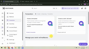 How To Create Email Forwarder in Hostinger