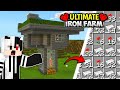 I Built Easy &amp; Fast Iron Farm In Minecraft Survival Series Ep-2 🔥 (Unlimited Iron)#minecraft #viral 