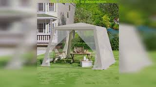 A must-have product! WOLTU 3x3m Garden Gazebo Canopy Tent Mosquito Net with Mesh Side Walls for Pa