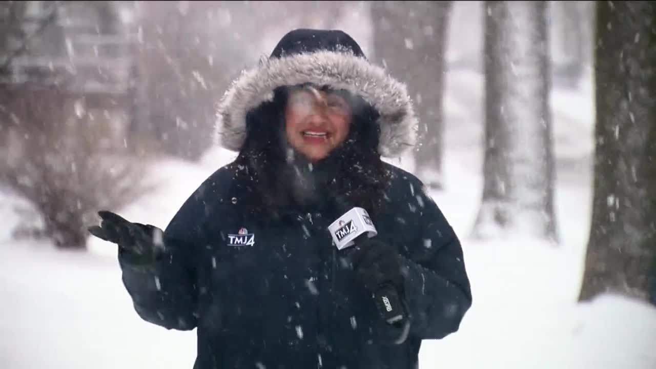 Snow leads to slick Monday commute - YouTube