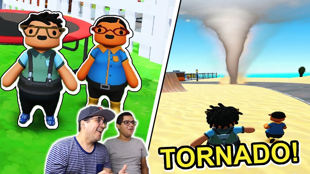 OS BONECOS DE MASSA ENTREGADORES DE ENCOMENDA ENCONTRARAM UM FURACÃO NO DESERTO!!