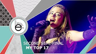 Eurovision 2021: Second Semi-Final My TOP 17 (Rehearsals)