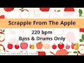 Scrapple From The Apple | 220 bpm | Bass & Drums Only | Play-Along Backing Track