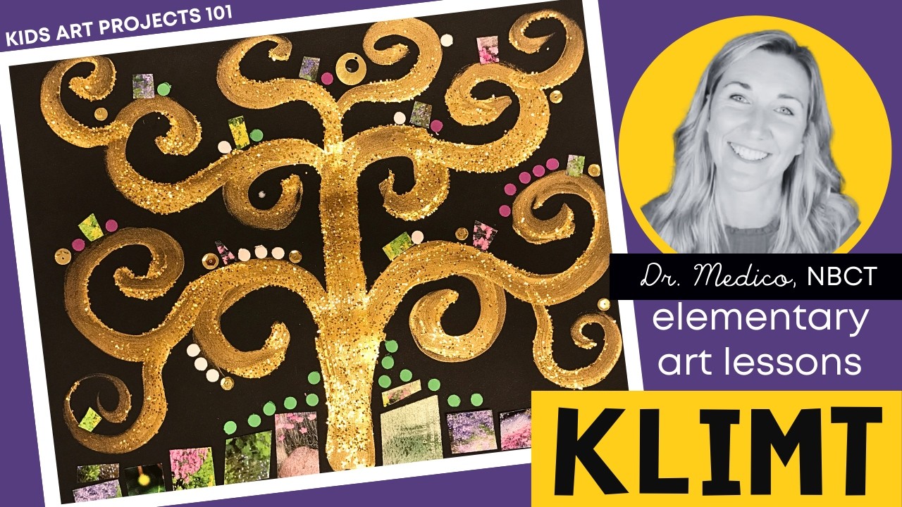 Klimt Tree of Life Art Project Overview & Art Lesson Teaching Tips ...