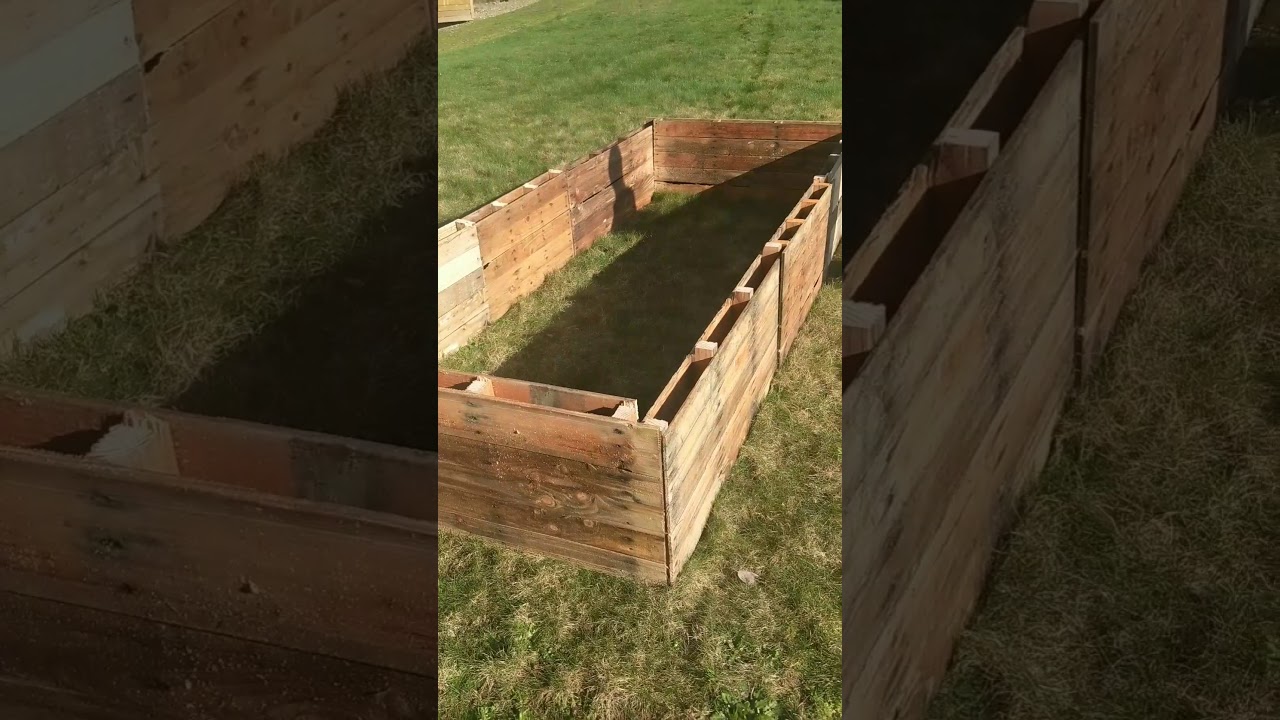 Pallet project; DIY raised beds for gardening YouTube