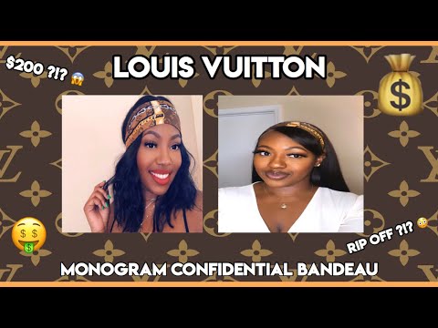$200 HEADSCARF ?!? 😱😳  Louis Vuitton Monogram Confidential
