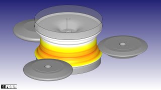 Aluminum Wheel Spinning Simulation