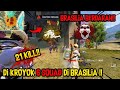 LAWAN 6 SQUAD SENDIRIAN DI BRASILIA !! SOLO VS SQUAD 21 KILL|| FREEFIRE BATTLEGROUND