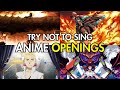 Try not to sing or dance  anime edition