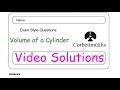 Volume of a Cylinder Answers - Corbettmaths