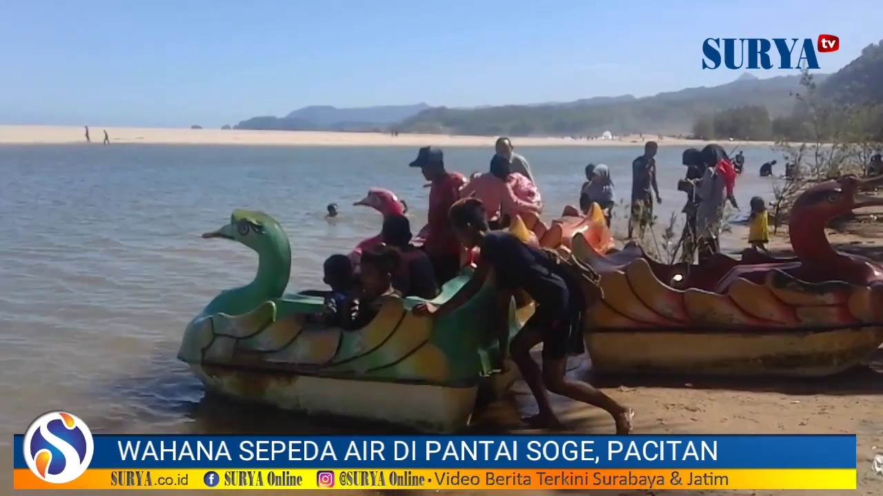 Explorepacitan Seru Seruan Naik Perahu Di Pantai Soge