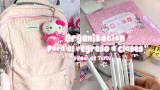 🎀Organización para el regreso a clases 2023| Haul de TEMU, carpeta, lapicera y mochila☁️🌷✨ screenshot 4