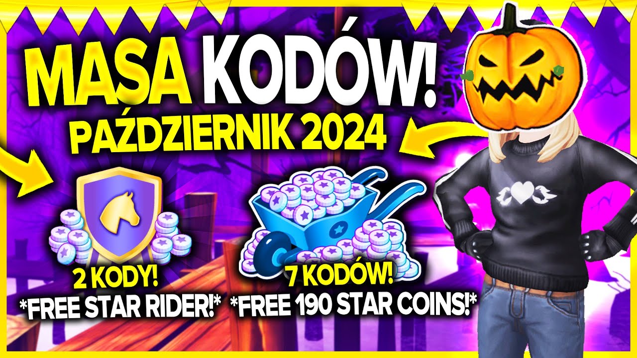 Jak Zdobyć Star Rider Za Darmo *190+ STAR COINS* 😱 MASA DZIAŁAJĄCYCH KODÓW W PAŹDZIERNIKU DO SSO 🎃