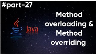 Java Tutorial: Java method & method overriding #part27 #javaprogramming #java #coder.