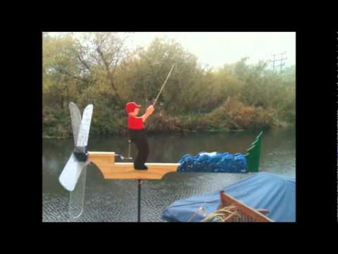 Fisherman Whirligig - YouTube