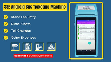 Android Handheld Bus Ticket Machine | bus ticket machine working | bus ticket machine kaise chalaye