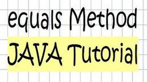 object equals method in java example