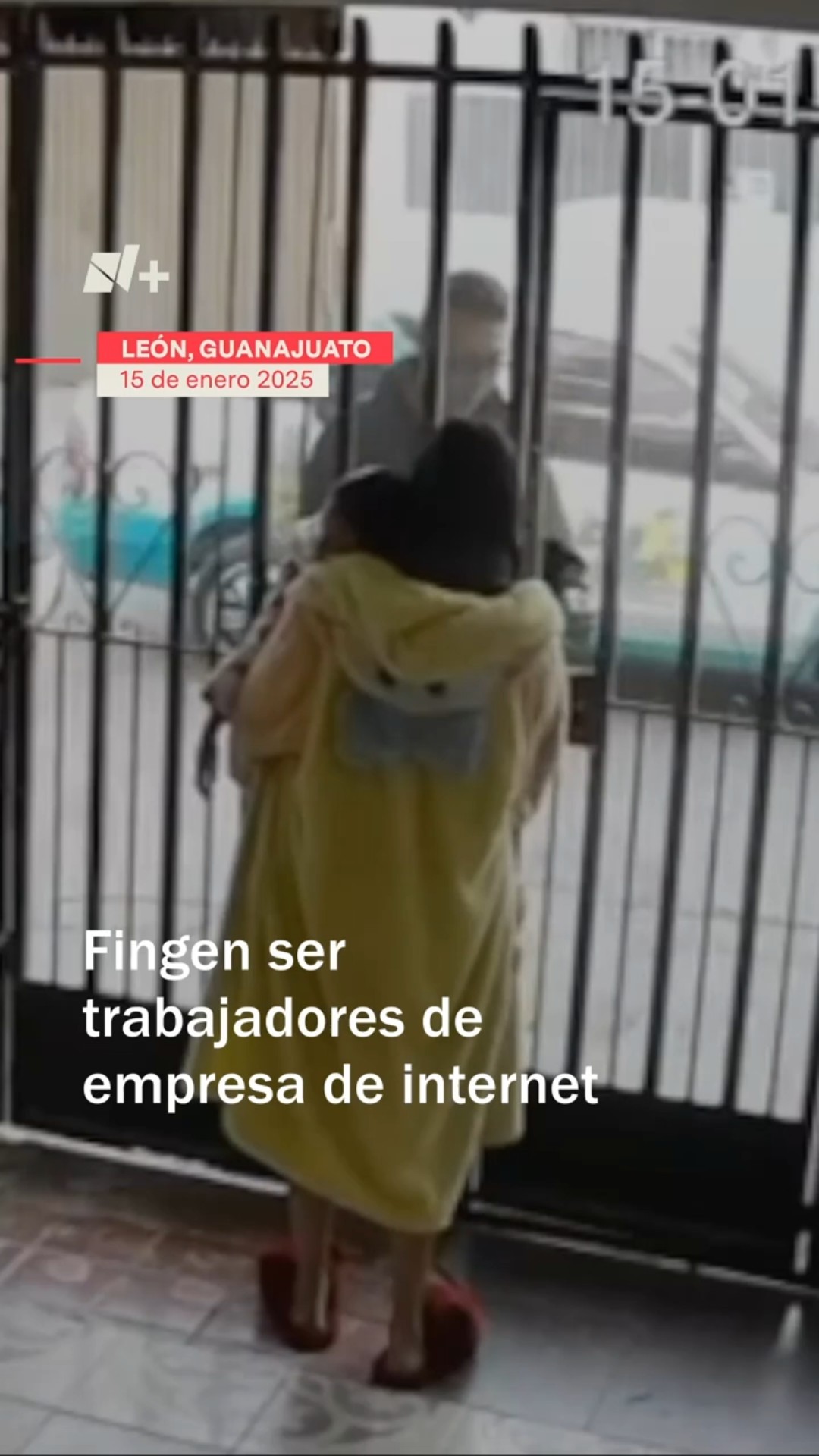 Fingen ser trabajadores de una empresa de internet para robar #nmas #shorts #guanajuato