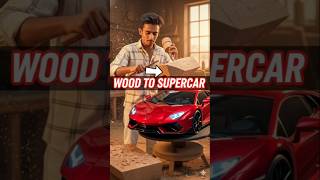 🪵 Wood Carving an AI Sports Car! 🚗 | Art Wala Dost#shorts #aiart #aiartists