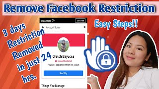 How to Remove Restriction on Facebook| Gets Hobbies