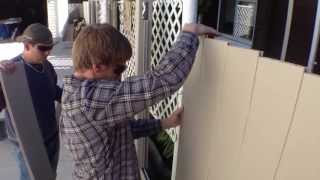Issues with installing a fence close to another fence
