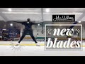 FIRST SKATE IN NEW BLADES // Coronation Ace by John Wilson | Adult Figure Skating Journey