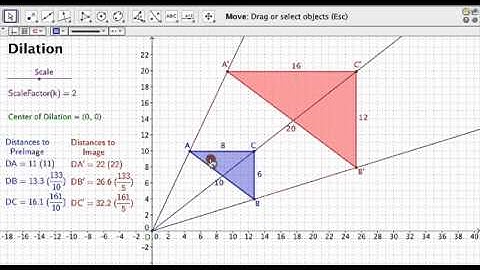 Geogebra - Animation of Dilation by Mister Zuidema