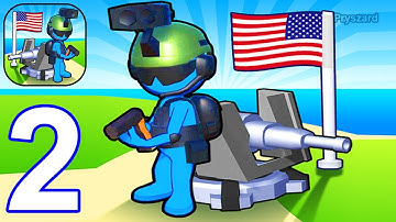 Fight For America: Defense War - Gameplay Walkthrough Part 2 Tutorial Stick War Army Commander