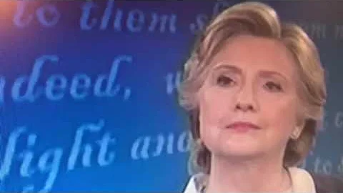 Hillary blinking