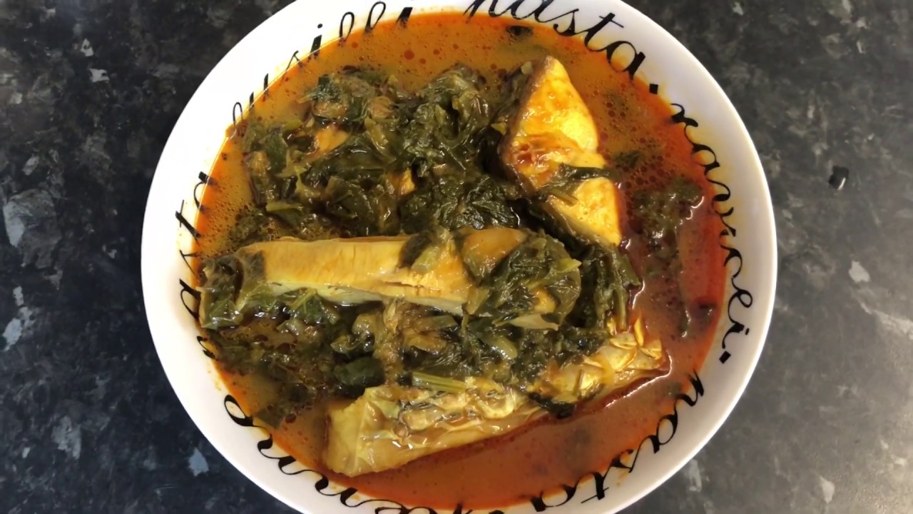 Lai saag with rohu maas recipe 