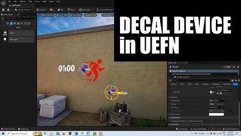 The Decal Device in Unreal Editor for Fortnite (UEFN)