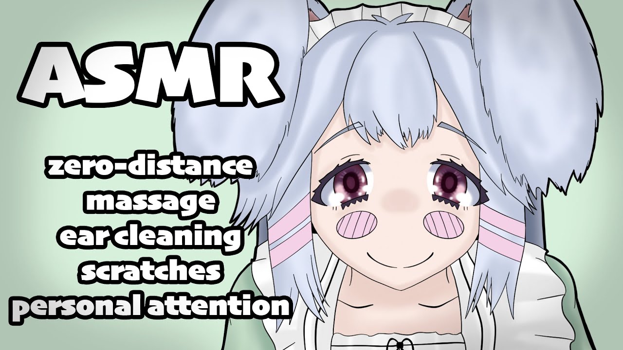 [ASMR] ♡ maid makes you nice and sleepy ♡ (onomatopoeia, whispers, massage)