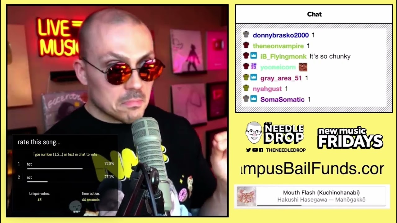 Fantano reacts to Hakushi Hasegawa - Mouth Flash (Kuchinohanabi)