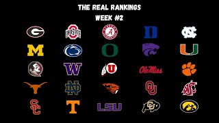 The REAL College Football Rankings... (WEEK #2) (2023)