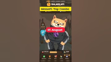 Memefi Tap Combo .5 Million Coin Claim 15 August | Memefi new update | Memefi Withdraw #crypto